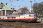 E10 1309 - Hamburg Eidelstedt - als Schlussläufer (eine 218 zog Richtung Norden) - 16.3.2016