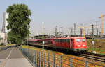 Euro-Express Sonderzüge 110 169 mit DPE 13496 nach Lourdes // Köln-Deutz (tief) // 1. Juni 2017