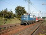 110 228, eine der letzten blauen 110er, fuhr an diesem Tag den Umlauf Heilbronn-Mannheim-Heilbronn.