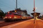 110 491 mit dem PF 2772 am 09.09.2013 gegen 20:15 Uhr in Kronach beim Umsetzen.