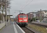 111 096 in Korschenbroich mit einem RE4 nach Aachen Hbf.