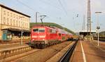 111 206-9 (RE 4626) zu sehen am 10.07.17 in Gemünden (Main).