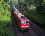 111 093 DB kommt mit dem RE4 von Dortmund-HBf nach Aachen-Hbf und kommt aus Richtung