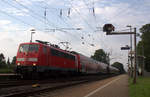 111 158 DB kommt die Kohlscheider-Rampe hoch aus Richtung Neuss,Herzogenrath mit dem RE4 aus Dortmund-Hbf nach Aachen-Hbf und fährt durch Kohlscheid in Richtung