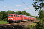 111 091-5 mit dem RE 22037 (Stuttgart Hbf-Tübingen Hbf) bei Wannweil 23.5.19