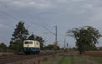 Am 23.10.2020 fuhr Train4Train 111 025 als Tfzf nach Karlsruhe Hbf durch Wiesental(Baden).