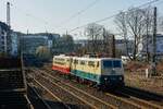 111 001-4 DB & 103 113-7 in Wuppertal, am 08.03.2024.