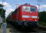 BR 111 115-2 mit dem Wupper-Express nach Aachen, demnchst bitte ein bissl langsamer!!!!