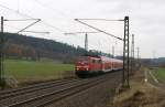 111 197 mit RE nach Frankfurt bei Fulda am 07.11.2009