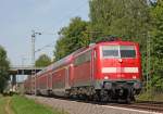 111 111 mit der RE4 (10422) aus Dortmund nach Aachen Hbf am Km 26.0, 22.5.10