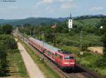 111 061-8 mit der RB 31109 (Offenburg-Basel Bad Bf bei Denzlingen 6.7.10