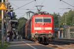 111 154 mit dem RE10426 aus Dortmund nach Aachen mit 10 Minuten Versptung bei der Einfahrt in Geilenkirchen, Gre an den Tf, 18.8.10