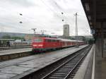 111 084 mit ihrer Regionalbahn am 28.07.2010 Stuttgart Hbf