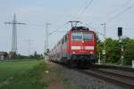 111 122-8 mit RE 10426 in Erkelenz nach Aachen am 02.05.11