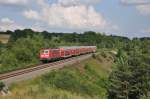 111 183 mit RegionalExpress am 04.07.2012 bei Laaber