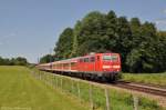 111 036 mit RE am 08.07.2012 beim B Vogl