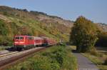 111 213 mit RE4644 am 11.10.2012 bei Gambach