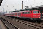 111 146-7 am RE9 Verstrkerzug nach Siegen in Kln Messe/Deutz am 03.04.2013