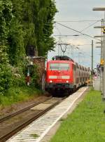 111 149 bei der Durchfahrt in Herrath nach Aachen.