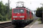 111 010 mit 111 149 in Oberhausen-Sterkrade 10.8.2013