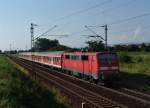 111 168 mit einer RB nach Neumarkt am 10.06.2008 bei Plattling.