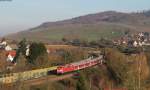 RB 26564 (Basel Bad Bf-Offenburg) mit Schublok 111 064-2 bei Schallstadt 27.11.13