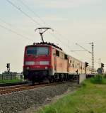 111 116 auf dem Bü Am Chur/In der Schley in Wickrathhahn.24.6.2014