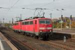 111 013-9 & 111 012-1 in Köln Messe/Deutz am 31.10.2014