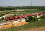 111 xxx mit RE 26513 (Offenburg–Basel Bad Bf) am 08.05.2011 in Schliengen