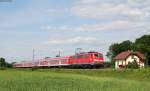 111 054-3 mit der RB 26581 (Offenburg-Basel Bad Bf) bei Offenburg 22.5.15