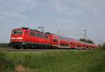 111 224 mit RE 4260 (Mnchen Hbf–Regensburg–Nrnberg Hbf) am 22.05.2014 zwischen Mausheim und Parsberg