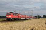 111 143-4 der DB bei Sierße am 21.07.2015