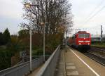 111 125-1 DB kommt die Kohlscheider-Rampe hoch aus Richtung Neuss,Herzogenrath mit dem RE4 aus Dortmund-Hbf nach Aachen-Hbf und fährt durch Kohlscheid in Richtung