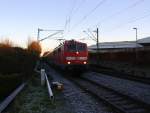 111 157-4 DB  kommt die Kohlscheider-Rampe hoch aus Richtung Neuss,Herzogenrath mit dem RE4 aus Dortmund-Hbf nach Aachen-Hbf und fährt durch Kohlscheid in Richtung