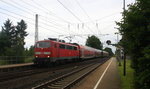 111 118-6  DB kommt die Kohlscheider-Rampe hoch aus Richtung Neuss,Herzogenrath mit dem RE4 aus Dortmund-Hbf nach Aachen-Hbf und fährt durch Kohlscheid in Richtung