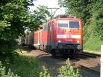 Br 111 118-6 mit dem Wupper-Express kurz vor dem 3. B, Foto habe ich von hinter dem Schalthaus gemacht