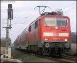 111 114-5 mit dem RE10424 von Dortmund nach Aachen am Esig Geilenkirchen.