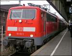 111 111-1 steht als RE10420 nach Aachen Hbf bereit.