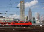 Die 111 191 am 27.08.2009 bei einer Rangierfahrt in Frankfurt am Main Hbf.