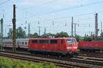 DB 111 087-3 in Leipzig Berliner str.  Abstellung Leipzig Hbf  29.05.2016