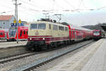 Mit dem RE16 Augsburg - Nürnberg, gezogen von der 11 212 in ihren attraktiven Farben, bin ich bis Treuchtlingen mitgefahren.