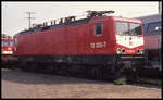 Fahrzeug Schau im Gbf Halle am 26.4.1992: DR 112023