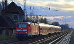 RE3 nach Stralsund Hbf mit 112 120 am 03.12.18 Berlin-Buch.