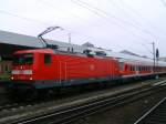 112-150-0 mit einem Fuballsonderzug in Hannover HBF, es spielten Hannover gegen Hamburg. Dieser Zug bestannt aus 8 Wagen  