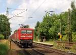 112 176-3 brettert am 6.07.09 mit 160 Sachen durch Prisdorf Richtung Hamburg Hbf.