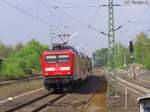 112 161-5 als RE11  Rhein-Hellweg-Express  auf dem Weg nach Paderborn Hbf bei der Einfahrt in Wattenscheid. 27.04.2010