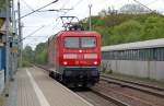 112 172 befindet sich am 18.05.10 in Burgkemnitz auf einer Probefahrt Richtung Wittenberg.