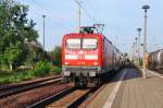 CALAU (Landkreis Oberspreewald-Lausitz), 23.09.2010, 112 189 als RE2 nach Berlin Hbf bei der Einfahrt
