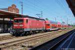 112 170-6 mit dem RE20 (RE 17708) nach Uelzen in Stendal. 27.06.2011