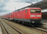 Hier 112 184-7 mit einem RE1 von Eisenhttenstadt nach Berlin Lichtenberg, dieser Zug stand am 18.6.2011 in Berlin Lichtenberg.